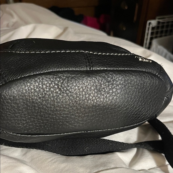 The Sak Black Pebbled Genuine Leather Shoulder Bag - Picture 3 of 10